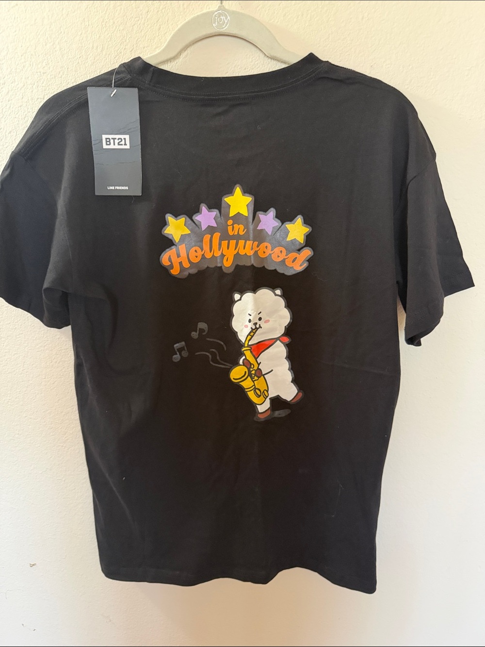 Jin BT21 in Hollywood T-shirt!